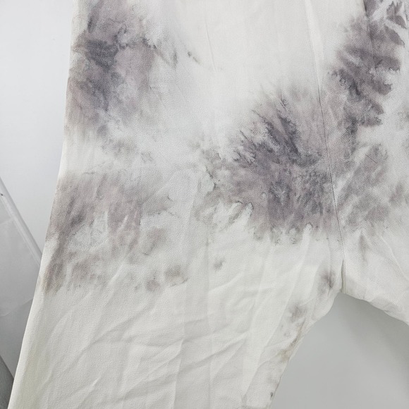 Enza Costa Pants Cream Brown Lunar Patina Tie Dye Drop Crotch Pull On Size 3 - Picture 7 of 9